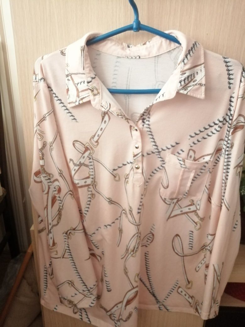 Блуза рубашка женская 56-60р.