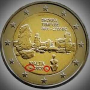 MALTA - Moeda 2€Templo Skorba 2020