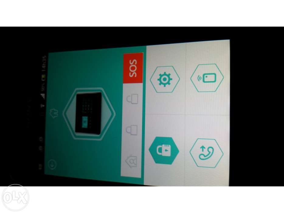Alarme gsm wireless touch sem fios app para android e iphone telemovel