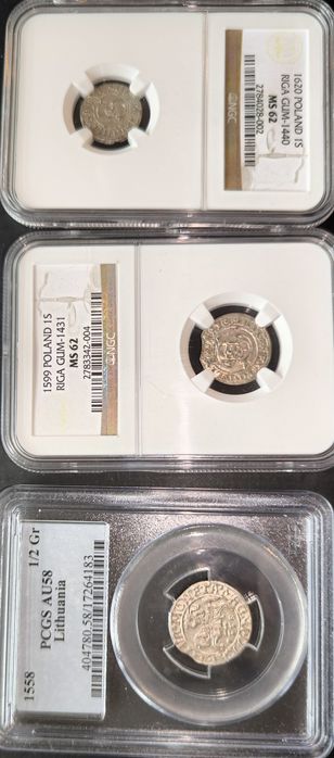 Zestaw 14 monet, piekne okazy Grading, sredniowiecze, PRL,