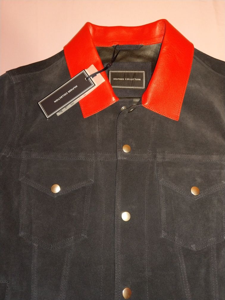 Kurtka męska ze skóry Hilfiger Collection.