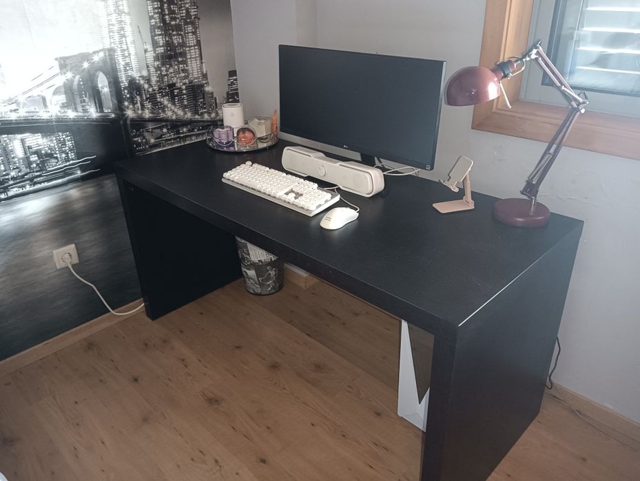 Secretaria malm ikea com extensão