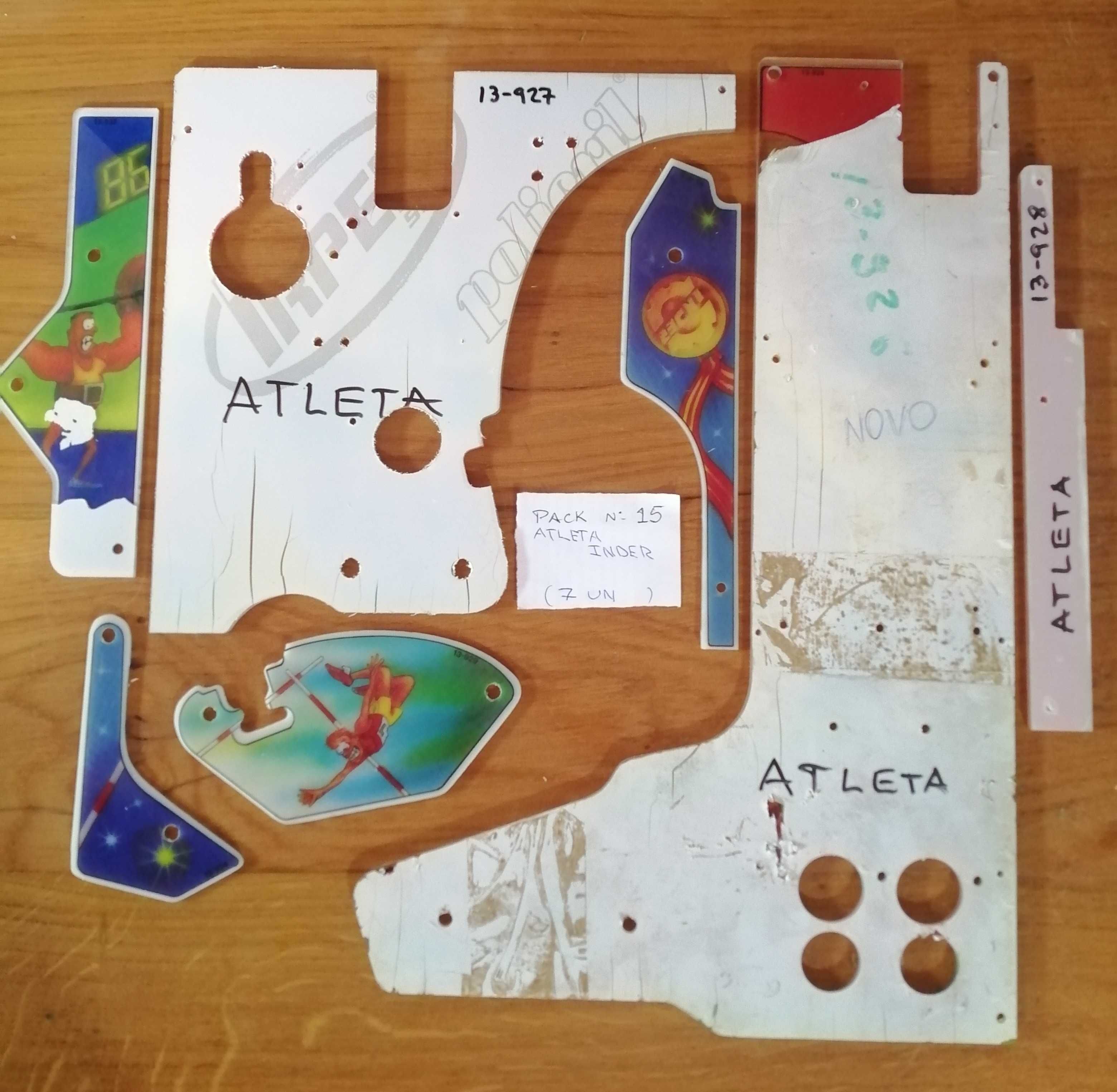 FLIPPERS / PINBALLS - ATLETA Decorativos de Tabuleiro e Outros