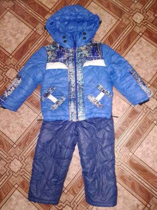 Зимний комплект комбинезон на мальчика