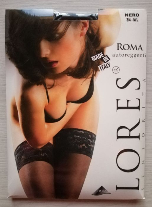 Панчохи Лорес 15ден  Roma , на сіліконі, 1/2, 3/4,чорні, беж,білі,