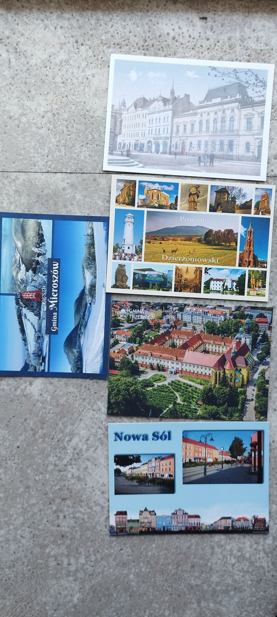 Widokówki. Miasta. 5 sztuk. Nowe