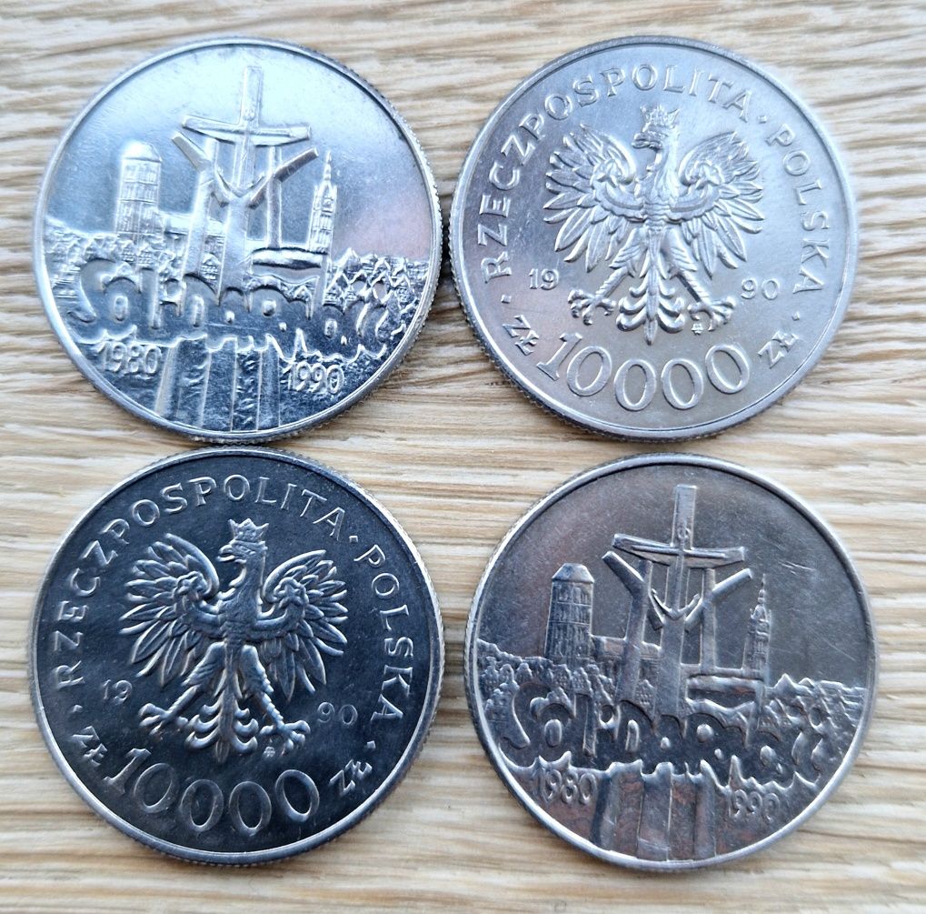 Moneta 10000 zł Solidarność 1990 rok