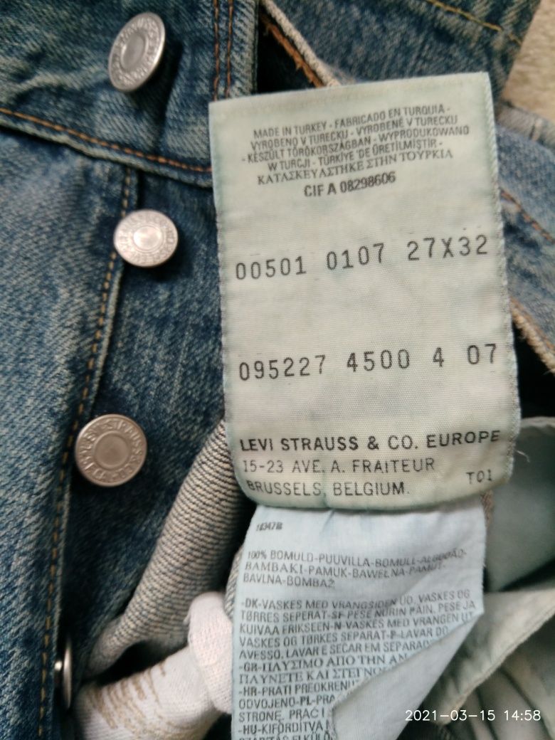 Spodnie jeansowe Levi's,levis 501