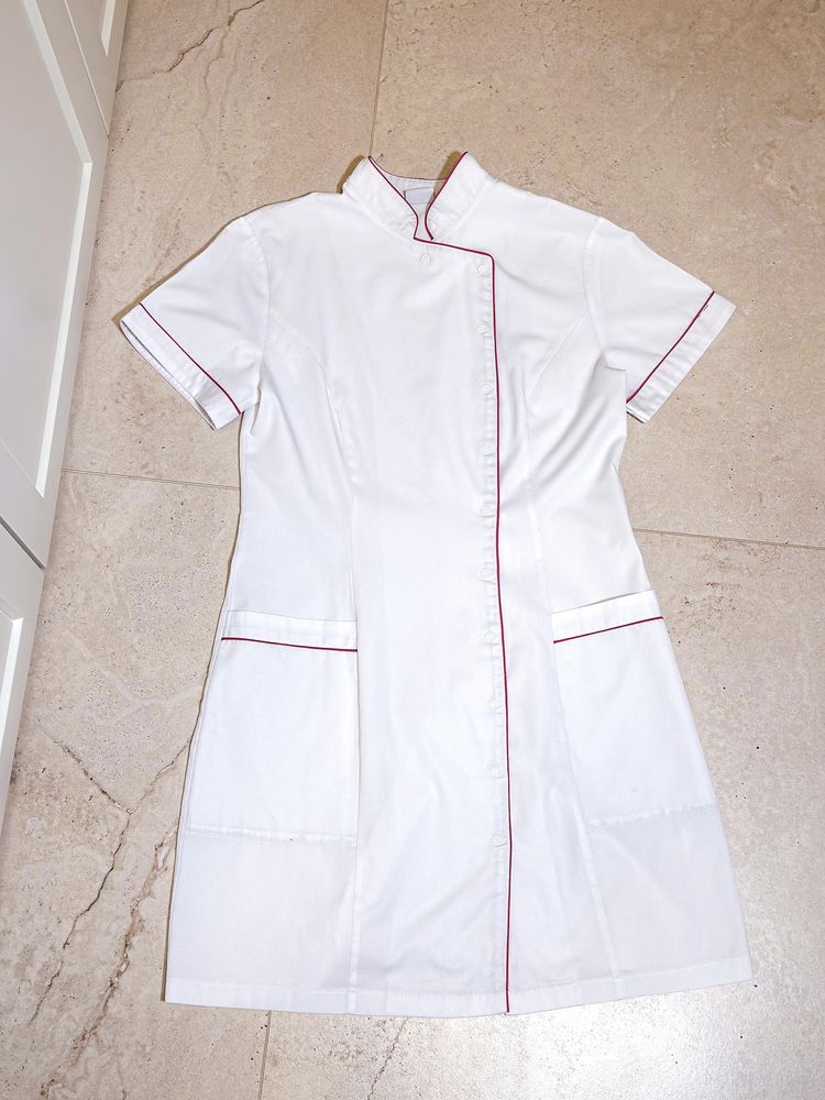 Medyczna sukienka M 38 Spa fartuch kosmetyczny dla kosmetolog lekarska