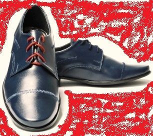 Buty chłopięce wizytowe ciemny granat rozm.36 24,5cm