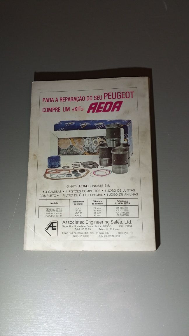 Revista técnica Peugeot 504 diesel