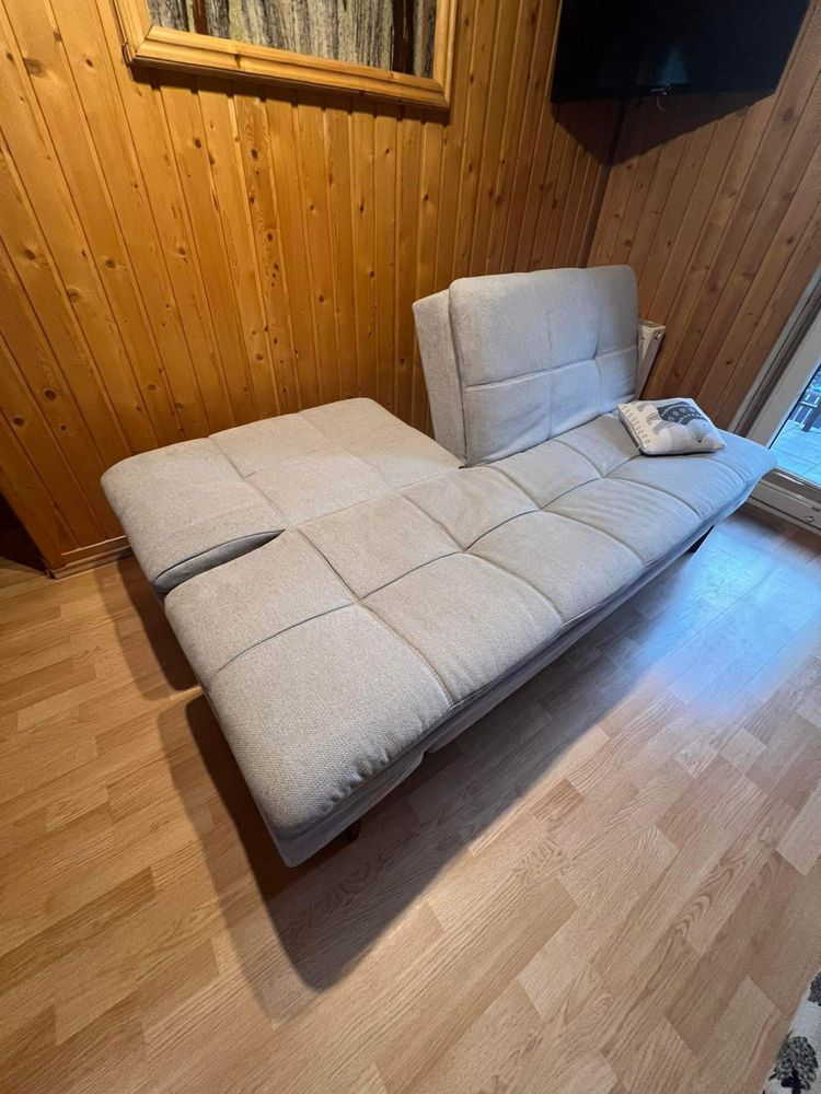 Sofa rozkladana szara kanapa