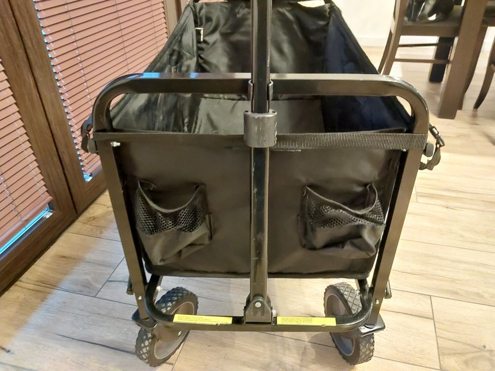 Amazon Basics Wózek do Ogrodu Do Użytku na Zewnątrz Składany