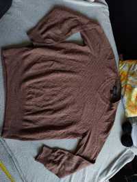 Sweter wełniany, brązowy L 40