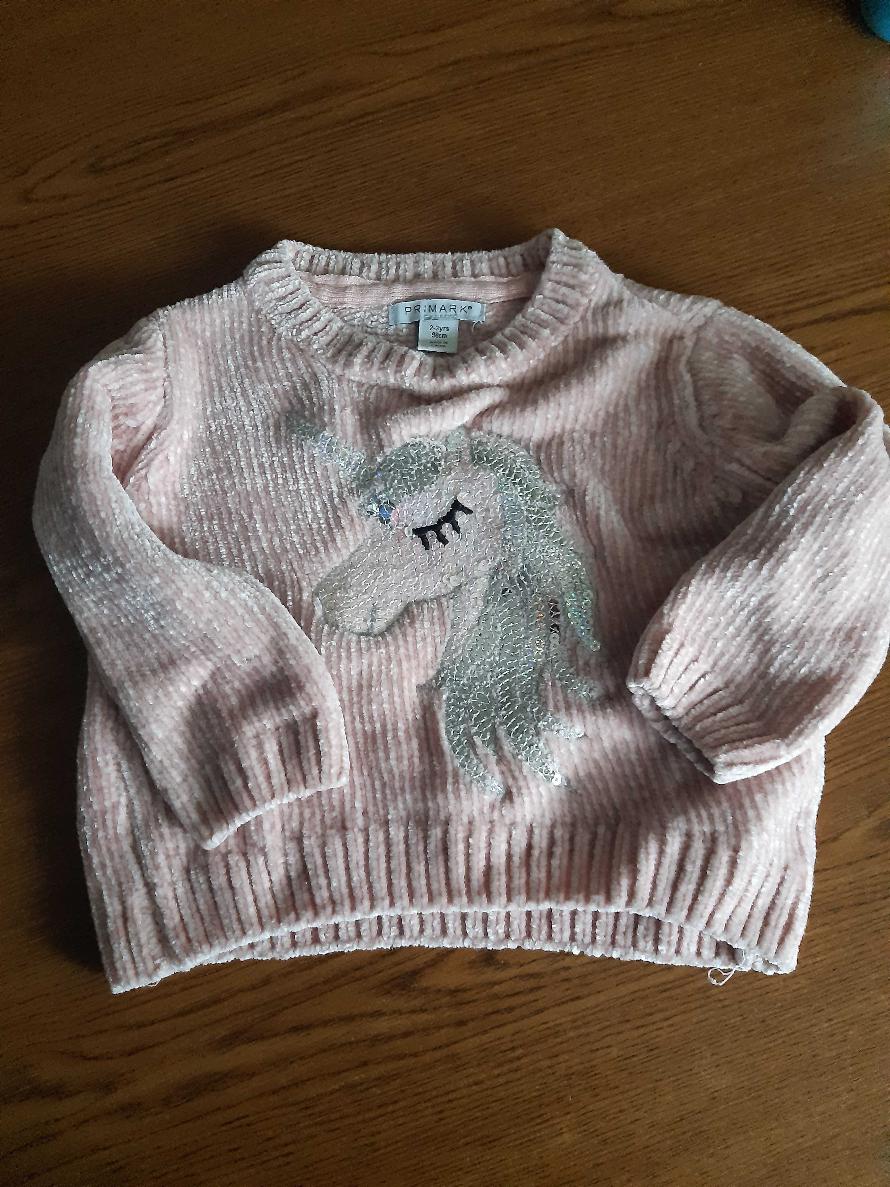 Sweterek dla dziewczynki 2-3 latka