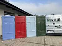 Drzwi drewniane wewnątrzklatkowe OD RĘKI różne kolory Cała Polska i UE