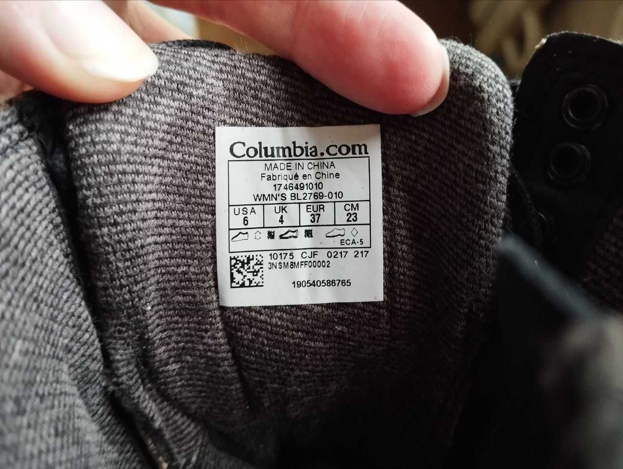 Columbia Оригинал Новые Кожаные OLX Доставка Ботинки Сапоги 37