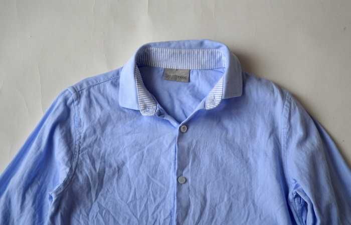 xlo NEXT Koszula Elegancka 134cm 8-9lat Niebieska j.NOWA