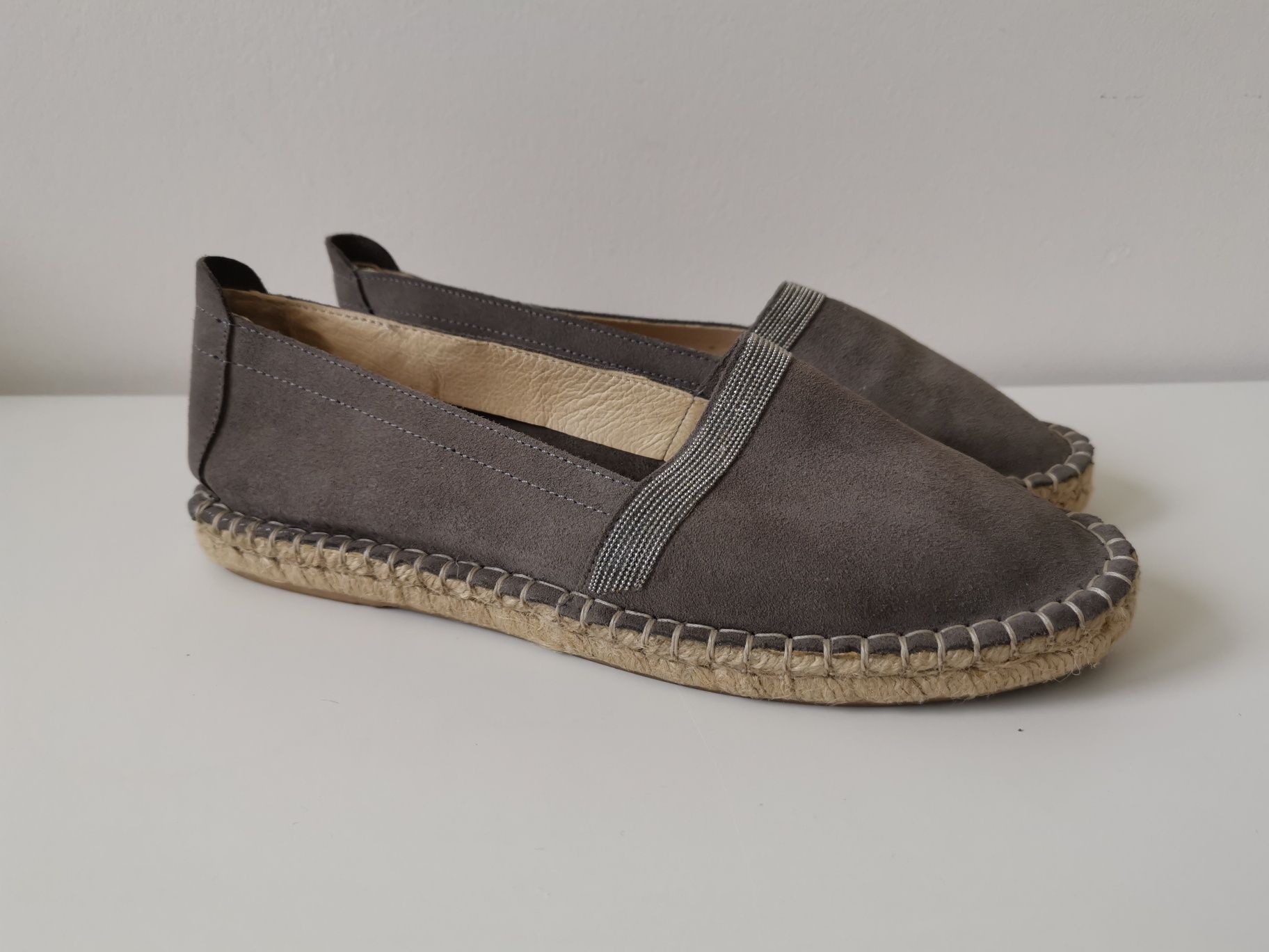 Zamszowe espadryle damskie Pier One rozmiar 40 baleriny