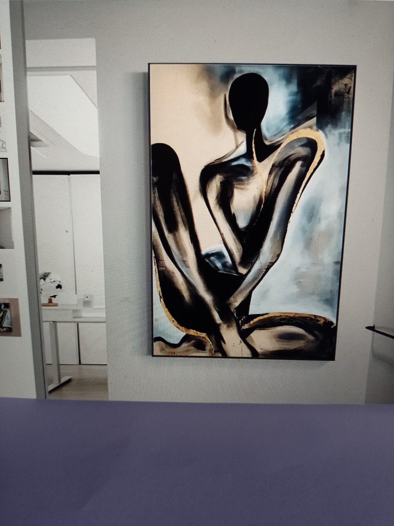 Obraz nowoczesny abstrakcja na płótnie kobieta 40x30 cm bez ramy