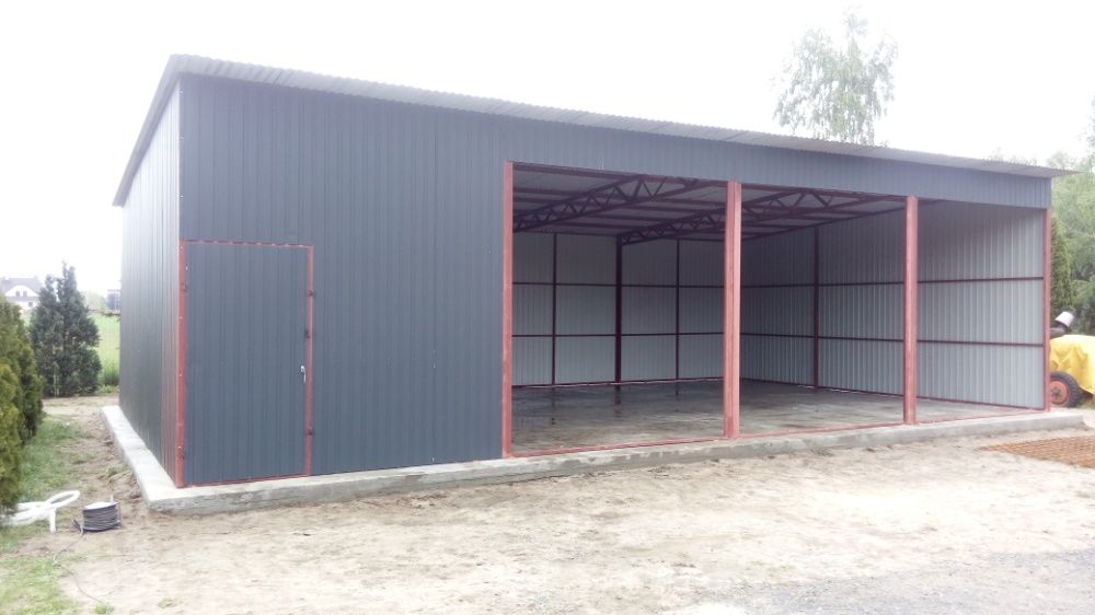 Garaż blaszany 4x5 producent schowki schowek na budowę blaszak garaż