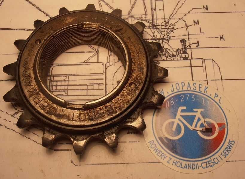 Wolnobieg zębatka do roweru z silnikiem sachs SPARTAMET SAXONETTE