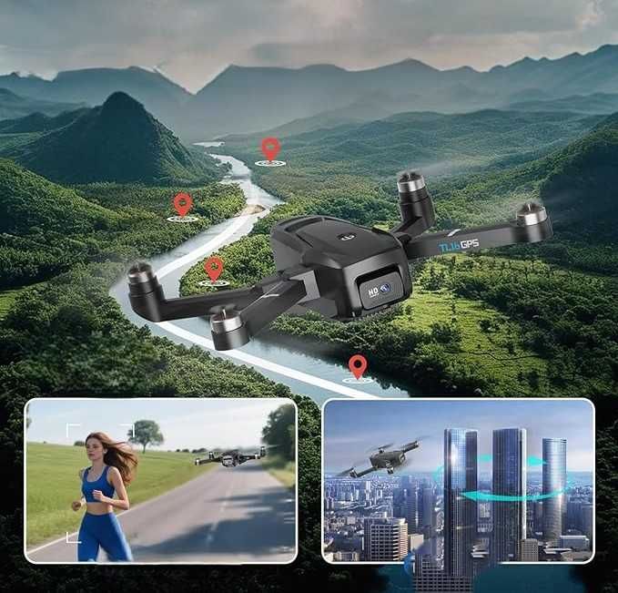 Dron Toladrone TL16 GPS, z Kamerą 4K, Auto Powrót, 5G WiFi + TORBA!