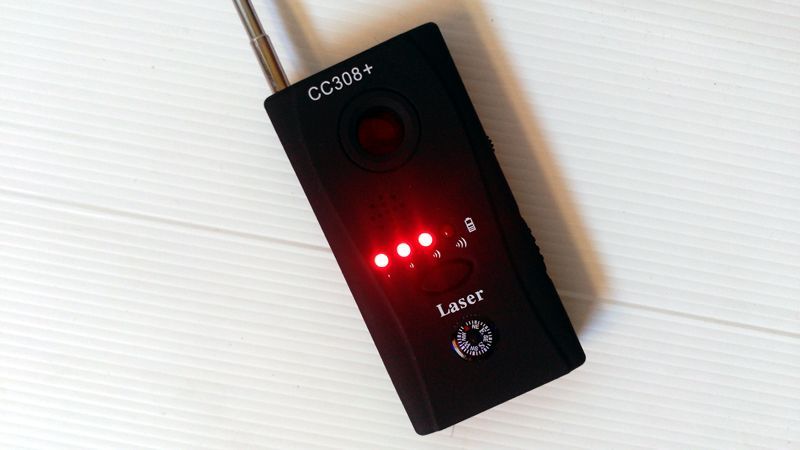 Detector anti-espião de dispositivos Vídeo Audio, GPS, etc