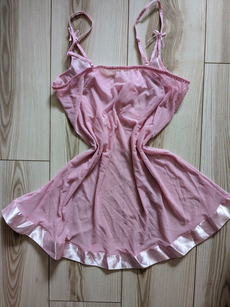 Bluzka tunika nocna piżama vintage retro y2k lolita cottage pinterest