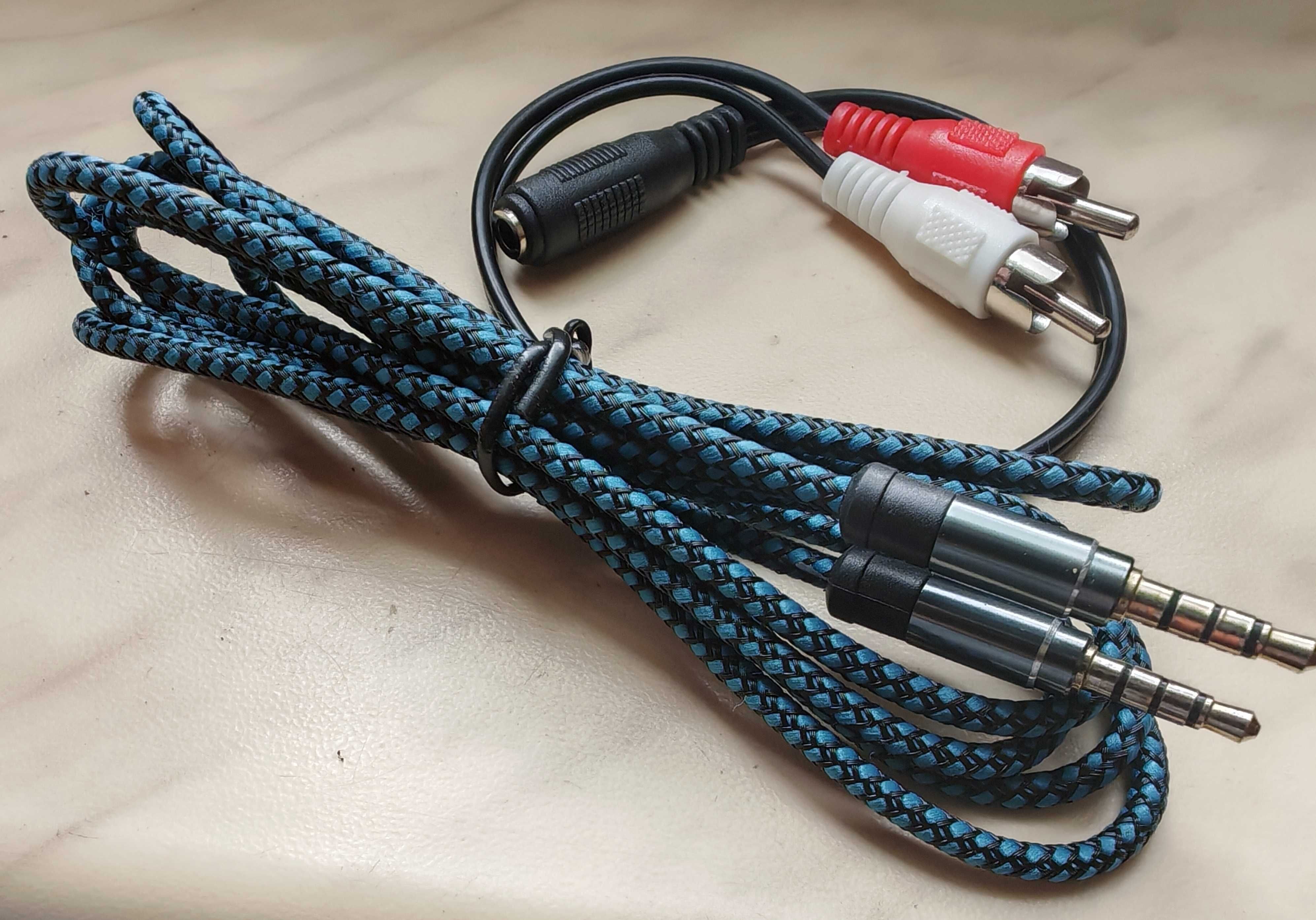 Mini wzmacniacz 2x50W USB DAC, bluetooth, głośniki przewody, zasilacz.