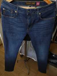 Джинсы Superdry jeans United Kingdom w34 stretch slim mid blue.