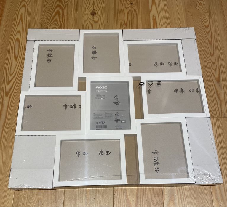 Moldura p/8 fotos, branco do IKEA