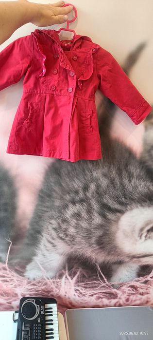 Kurtka płaszczyk wiosenny lub wczesna jesień rozmiar 74