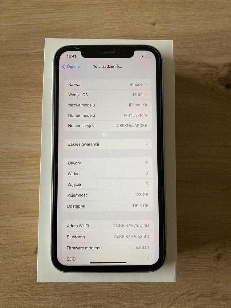 Iphone xr 128gb uzywany bialy