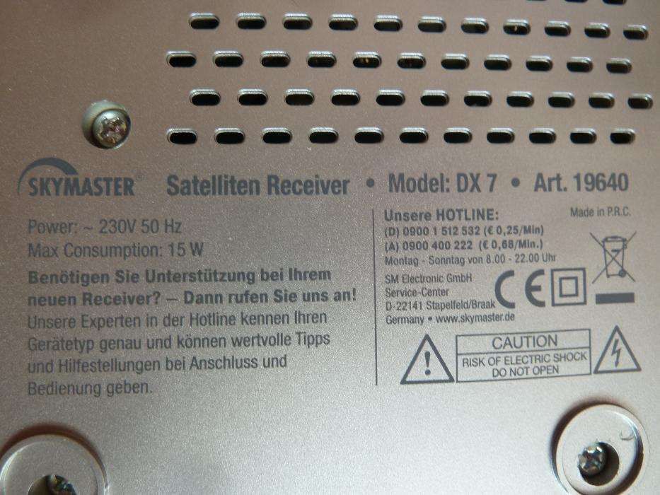 DVB-S Skymaster DX7 - Odbiornik telewizji satelitarnej - tuner sat