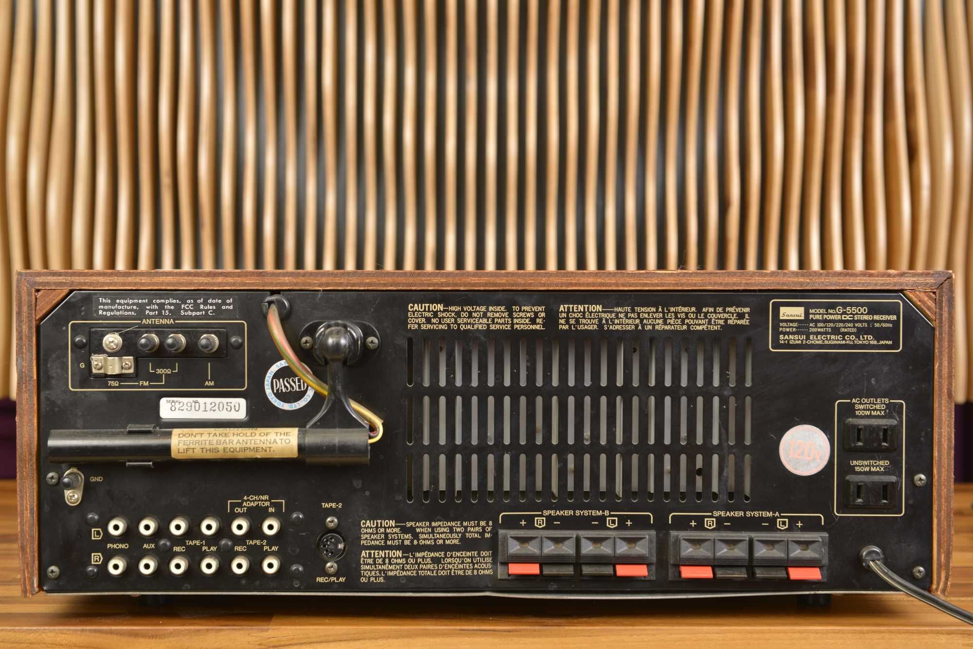 KULTOWY - Wzmacniacz SANSUI G-5500 Pure Power DC Stereo Receiver