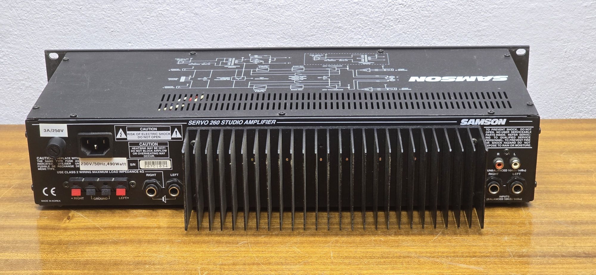 Samson Servo 260 Studyjna końcówka mocy 2x90W 8ohm 2x130W 4ohm