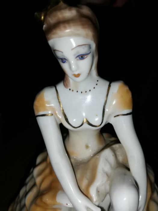STIPO figurka porcelana, tancerka, sygnowana, Romania