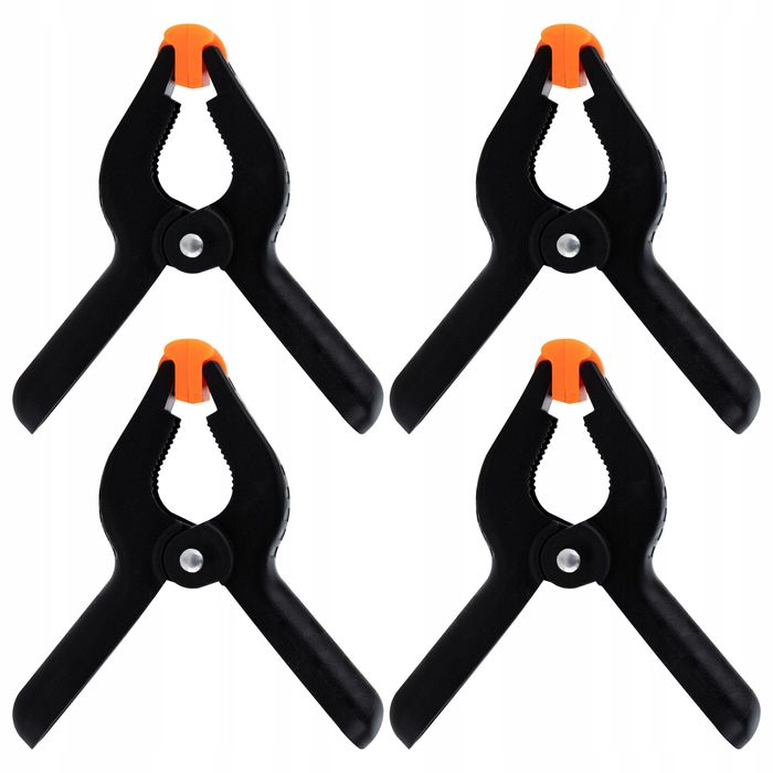 Ścisk Sprężynowy 3” 4 Szt. Modelarski, Stolarski, Klamerka Vergionic