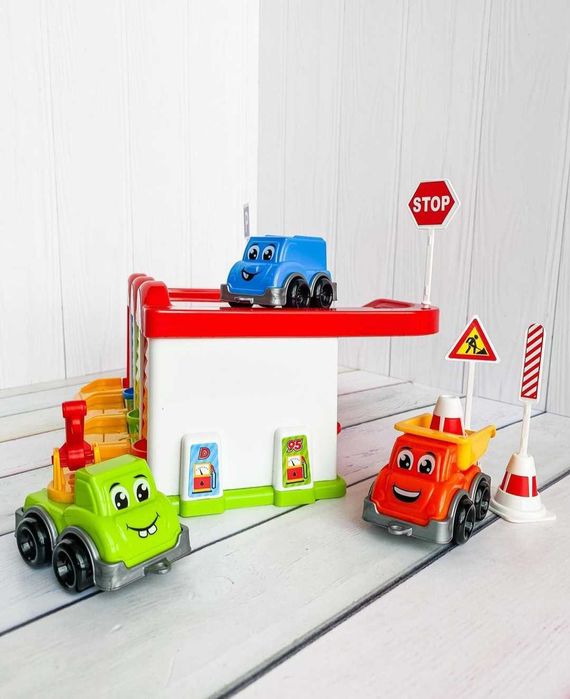 Паркинг гараж парковка трек детский игровой набор с машинками