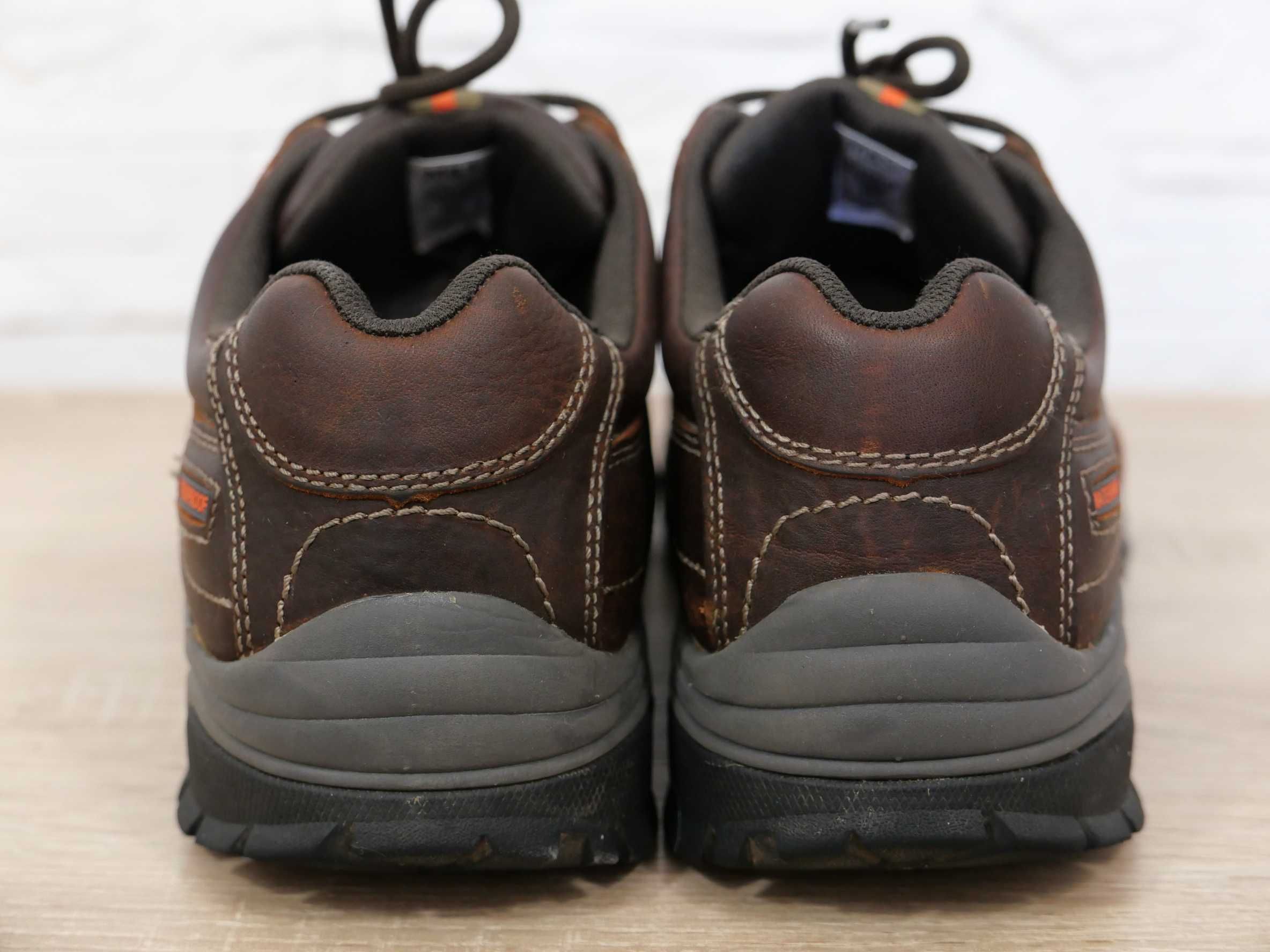 M&S Waterproof buty skórzane półbuty brązowe 44