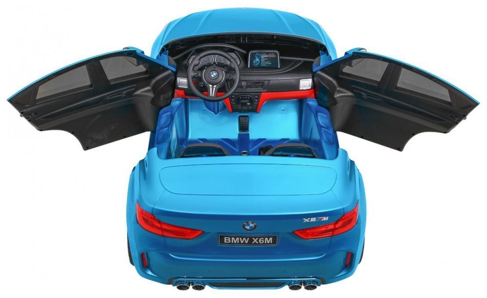 BMW X6M XXL luksusowy pojazd dziecięcy niebieski - EkstraZabawki.pl