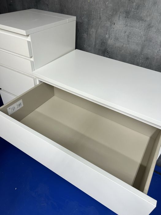 Zestaw ikea biała komoda malm 4 szuflady …::: Dostawa :::…