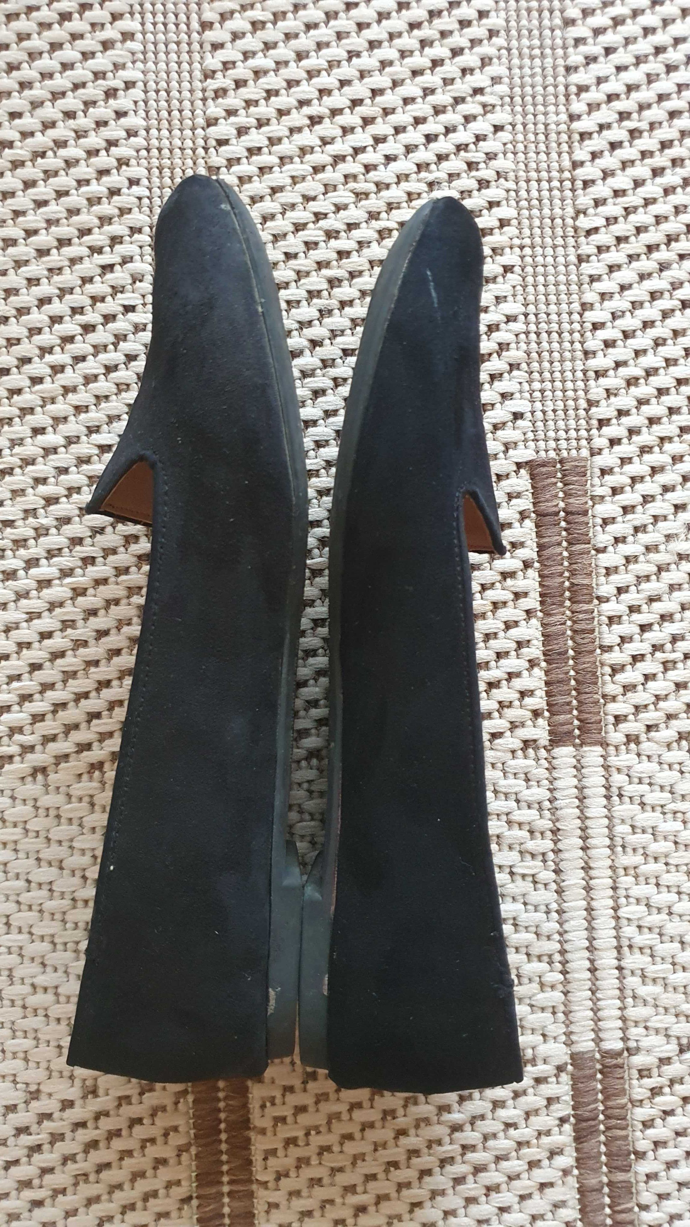 buty czarne mokasyny h&m