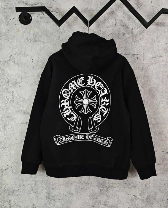 Худи черный Chrome Hearts