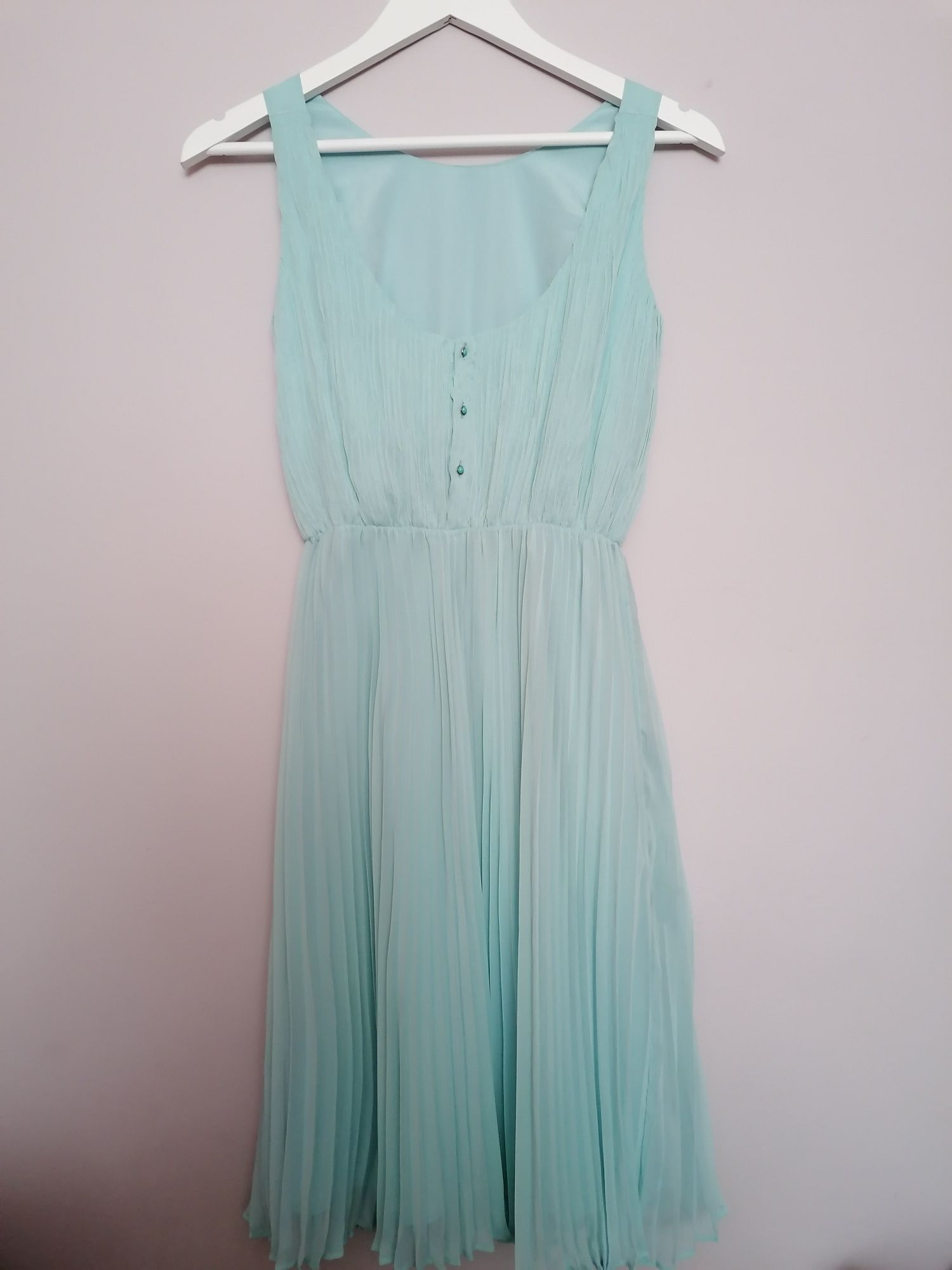Sukienka lato ślub wesele 34/XS/6 Massimo Dutti