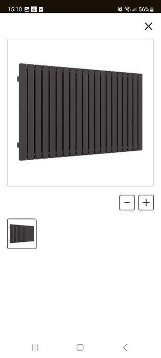 Grzejnik TRP 60x99 cm Metallic Grey B 768W Roz 54cm 8 Bar TERMA