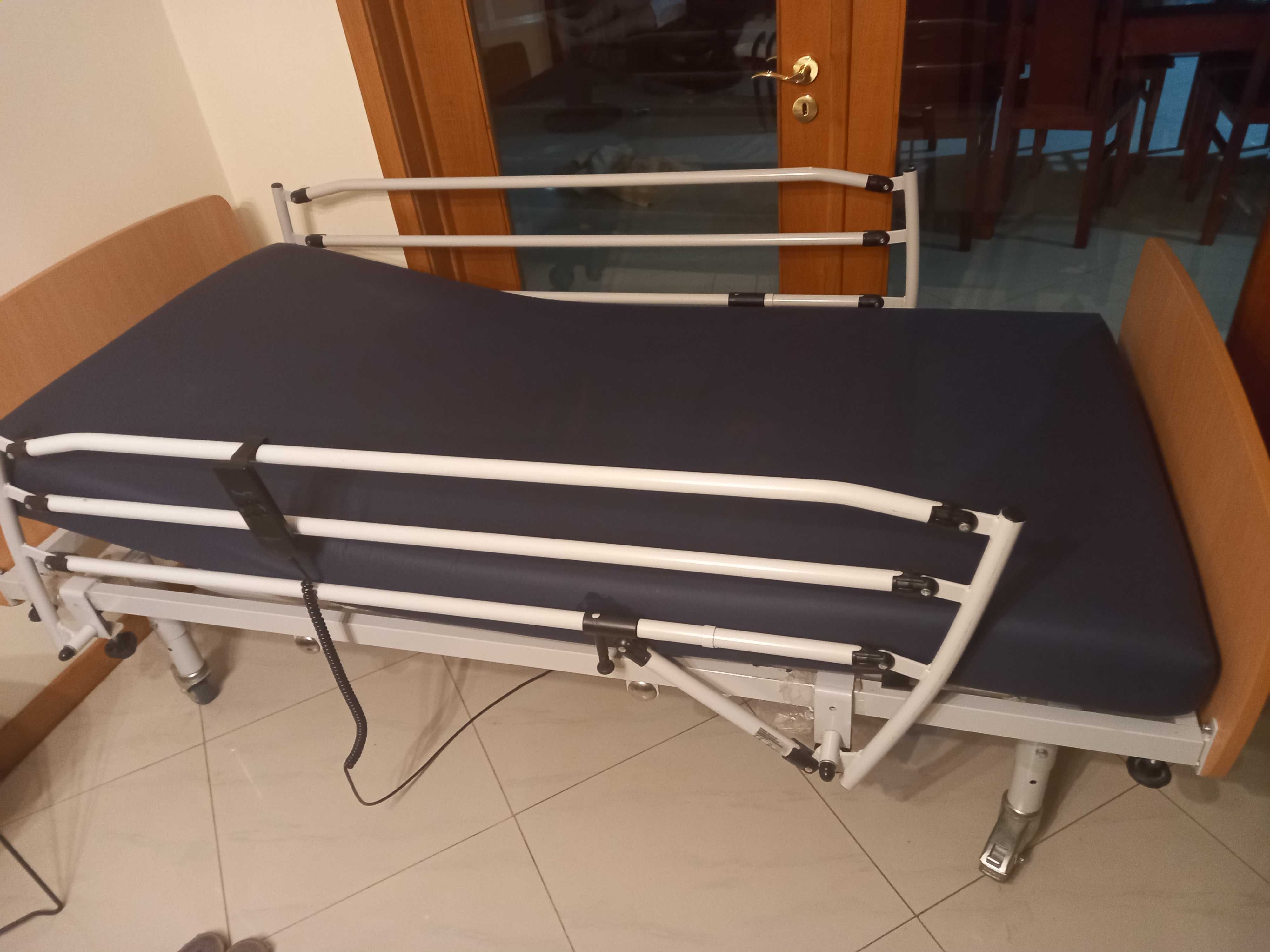 Cama articulada eletrica com grades e colchão