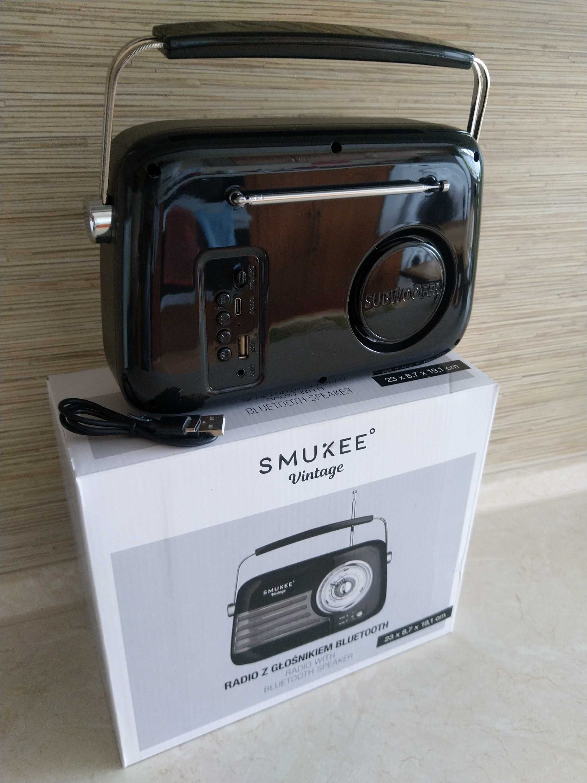 OKAZJA Radio z głośnikiem bluetooth usb bezprzewodowy vintage Wysyłam