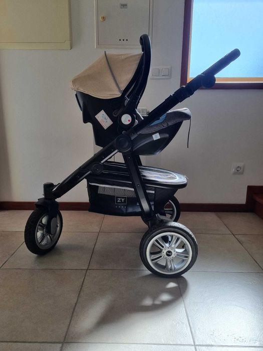 Carrinho passeio, alcofa e cadeira auto 3 em 1 (excelentes condições)